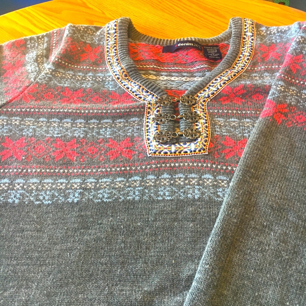 Toggle Nordic sweater